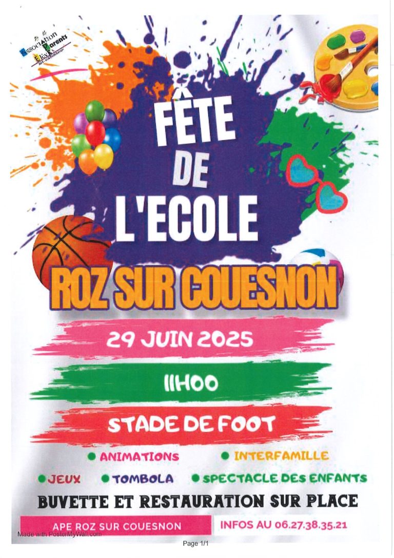 affiche fete de l ecole 0001