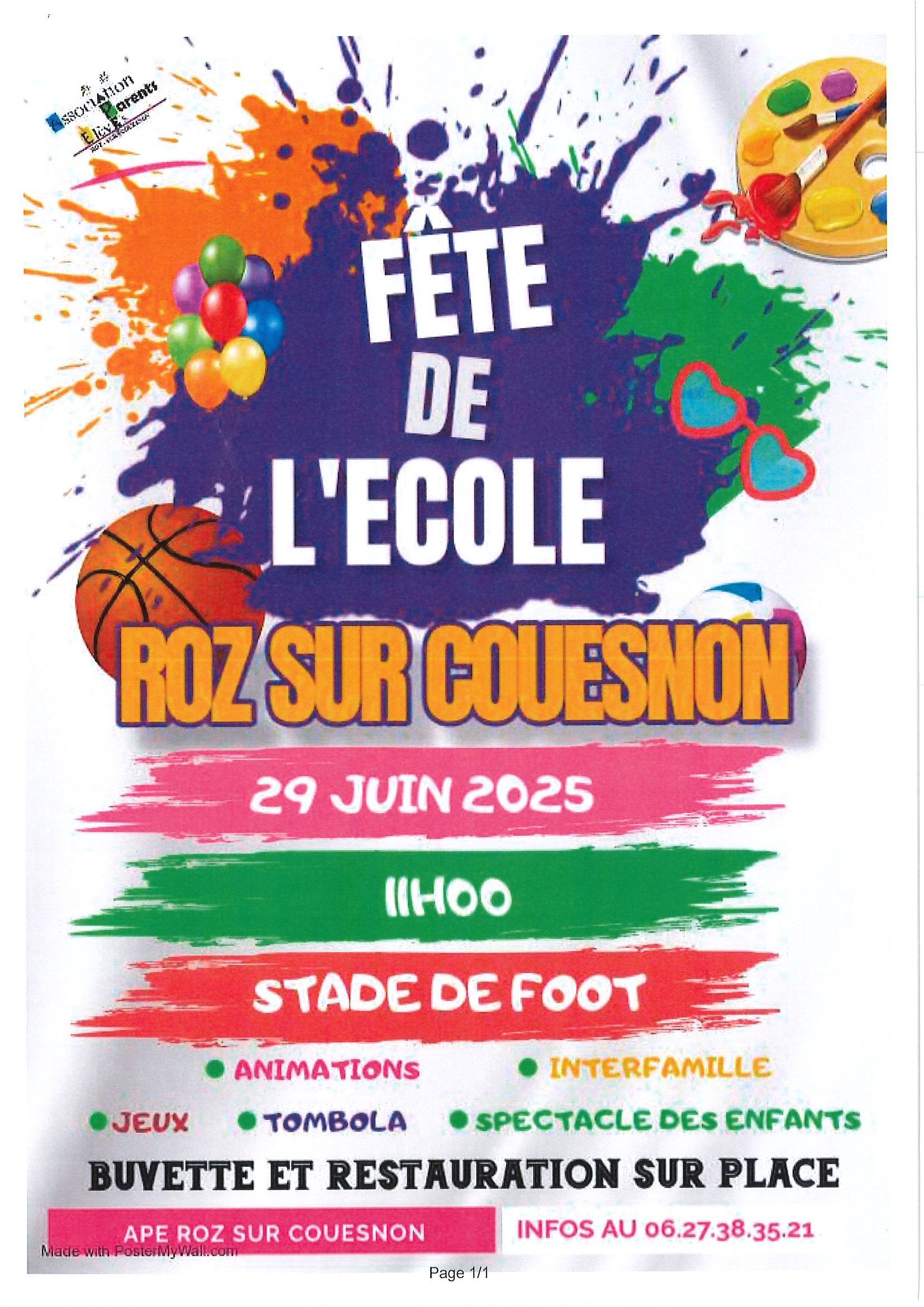 affiche fete de l ecole 0001